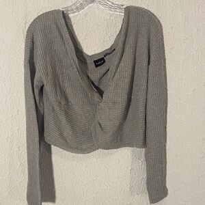 Ribbed Knit Cropped Cardigan, Out from Under Urban Outfitters Layering Figure